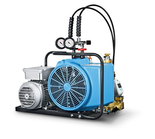 Air compressor, Junior-II E, 440V, 60 HZ, 225/330 bar, Bauer
